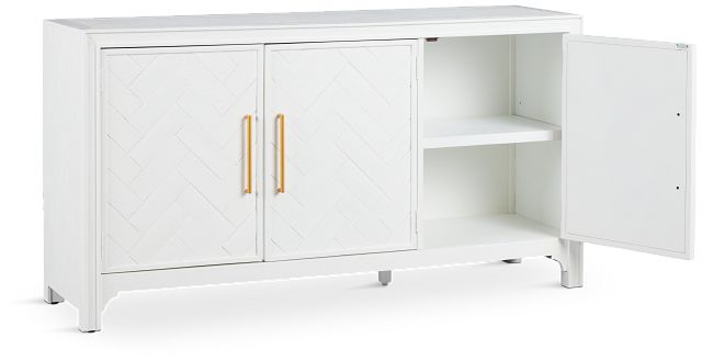 Alexia White 3 Door Cabinet