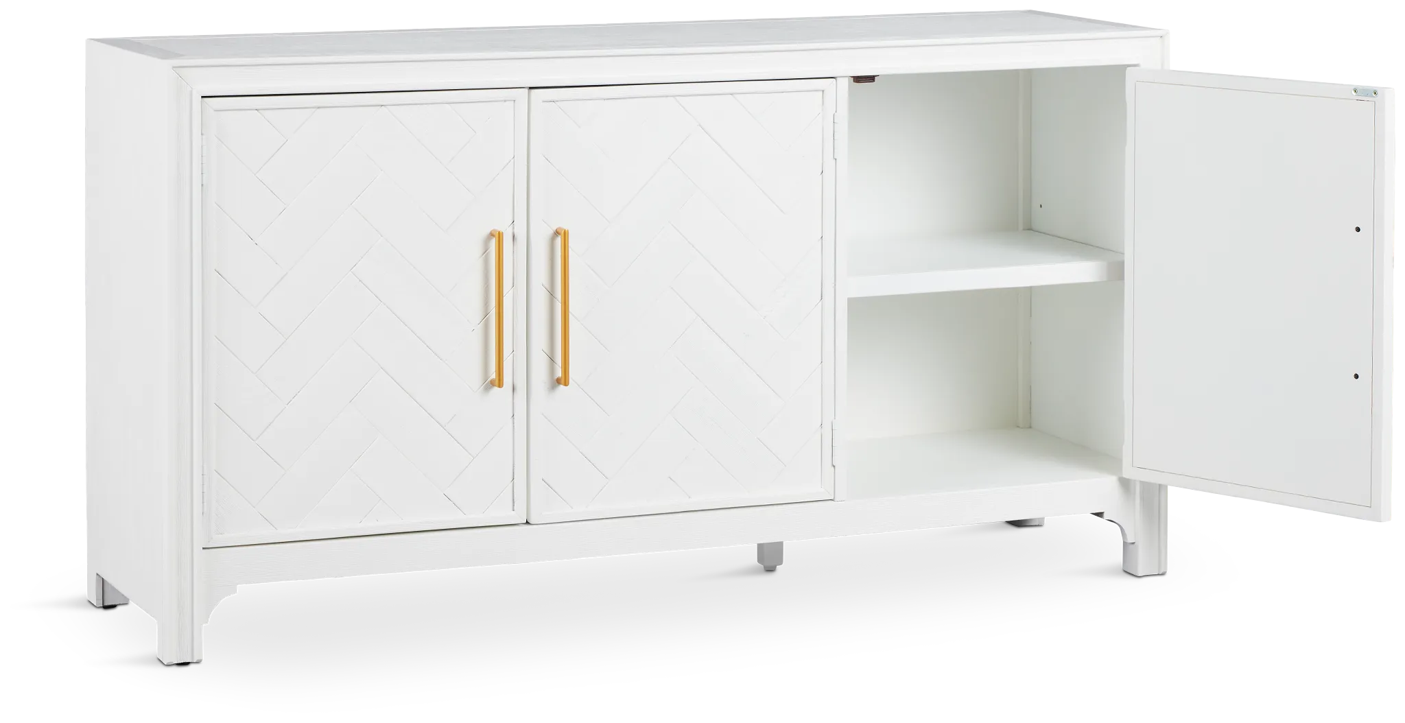 Alexia White 3 Door Cabinet