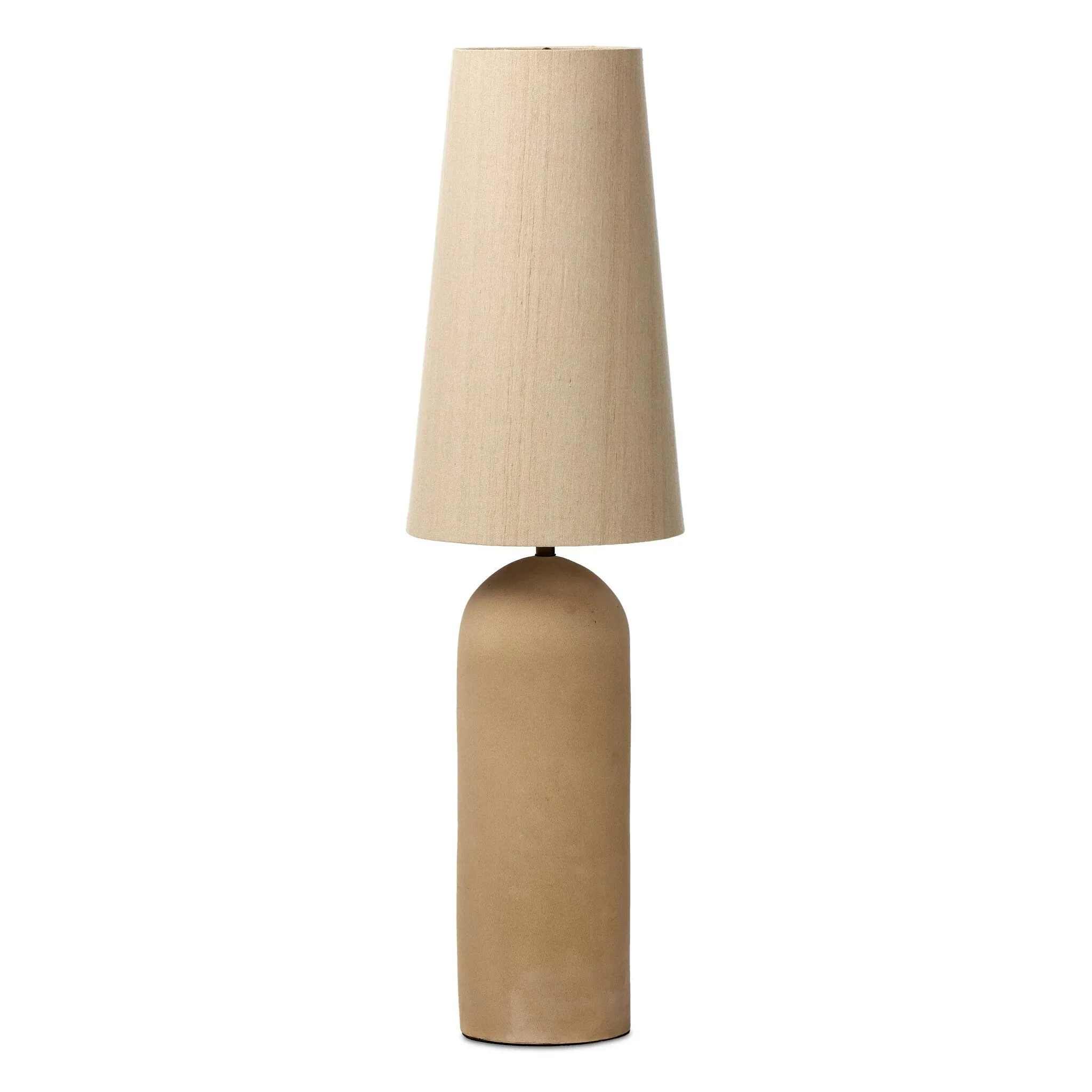 Four Hands Zura Beige Ceramic Floor Lamp