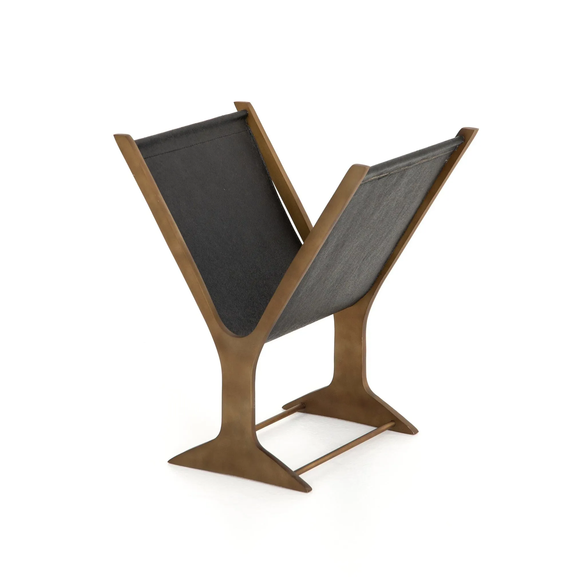 Four Hands Bani Brass Magazine Rack
