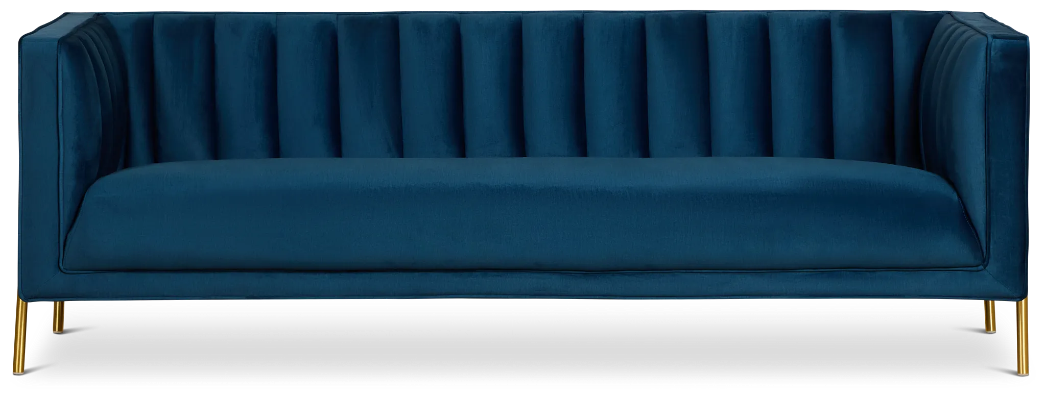 Bella Dark Blue Velvet Sofa