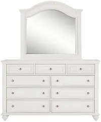 Savannah Ivory Arched Dresser & Mirror