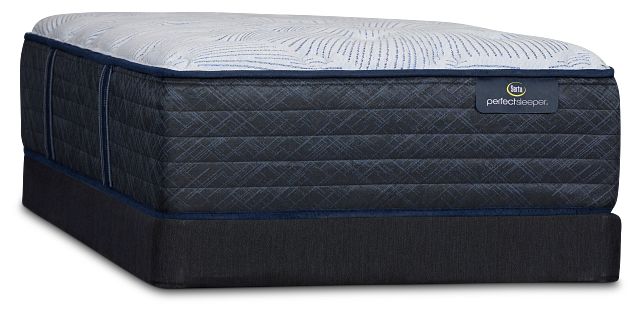 Serta Perfect Sleeper Blue Lagoon Nights Plush Low-profile Mattress Set