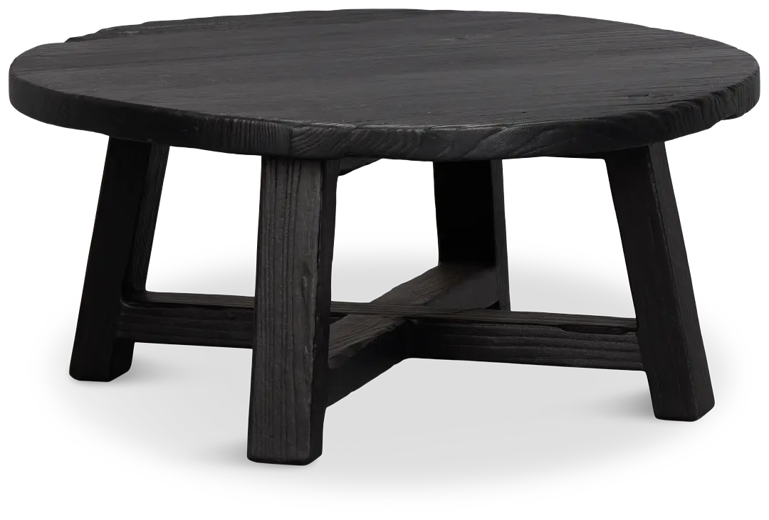 Ronan Black Round Coffee Table Ronan Black Round Coffee Table