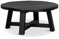 Ronan Black Round Coffee Table
