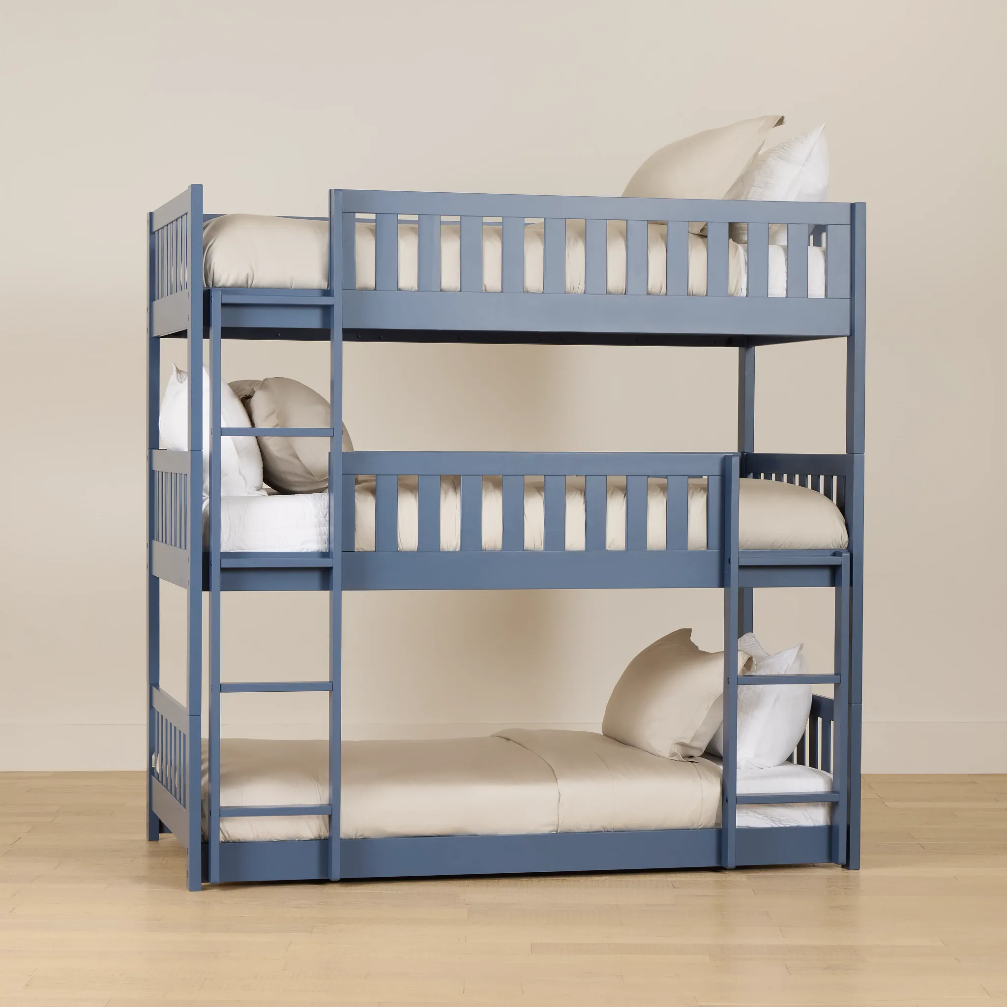 Charleston Dark Blue Triple Bunk Bed