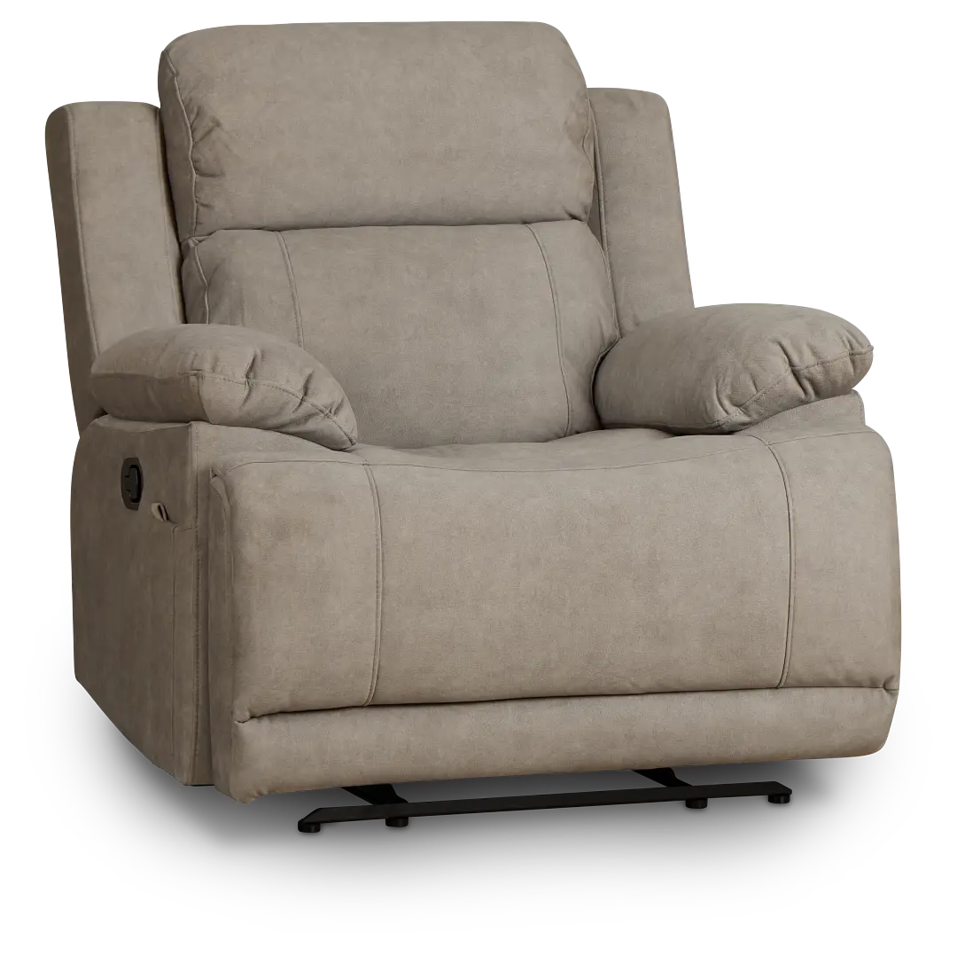 Benson Beige Micro Recliner Benson Beige Micro Recliner