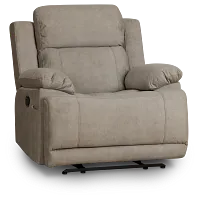 Benson Beige Micro Recliner