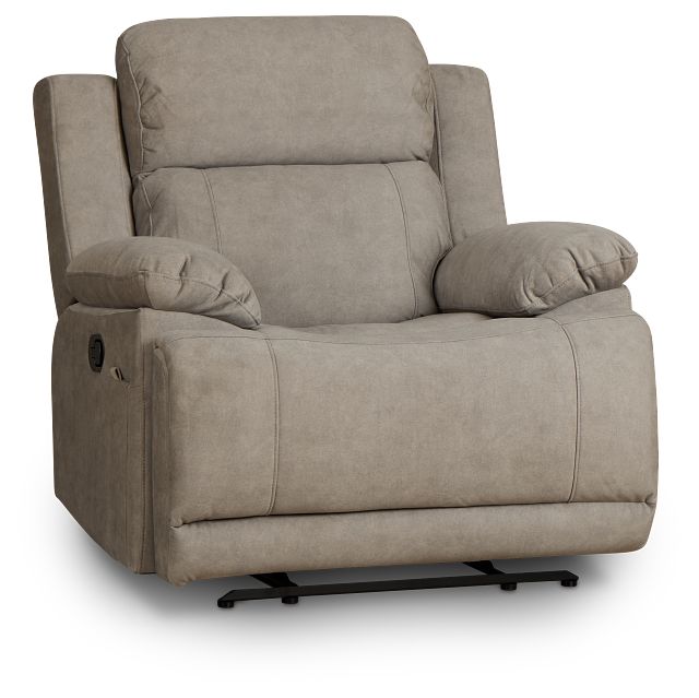 Benson Beige Micro Recliner