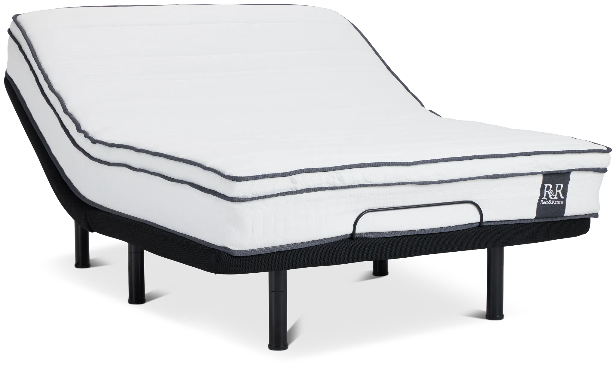 Rest & Renew By Zinus 10" Hybrid Deluxe Adjustable Mattress Set