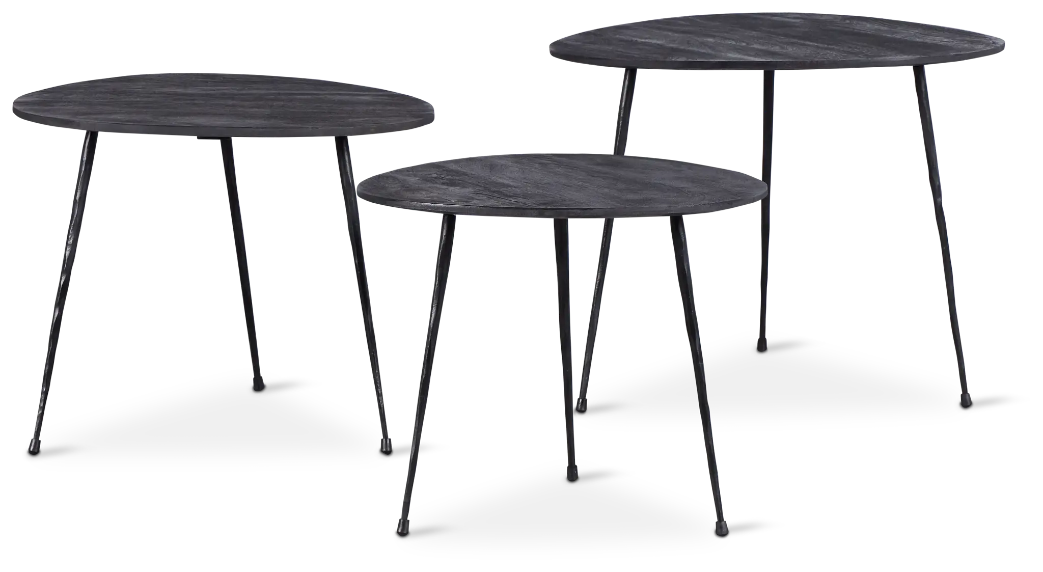 Reef Black Set Of 3 Nesting Tables Reef Black Set Of 3 Nesting Tables