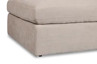 Breeze Taupe Fabric Ottoman