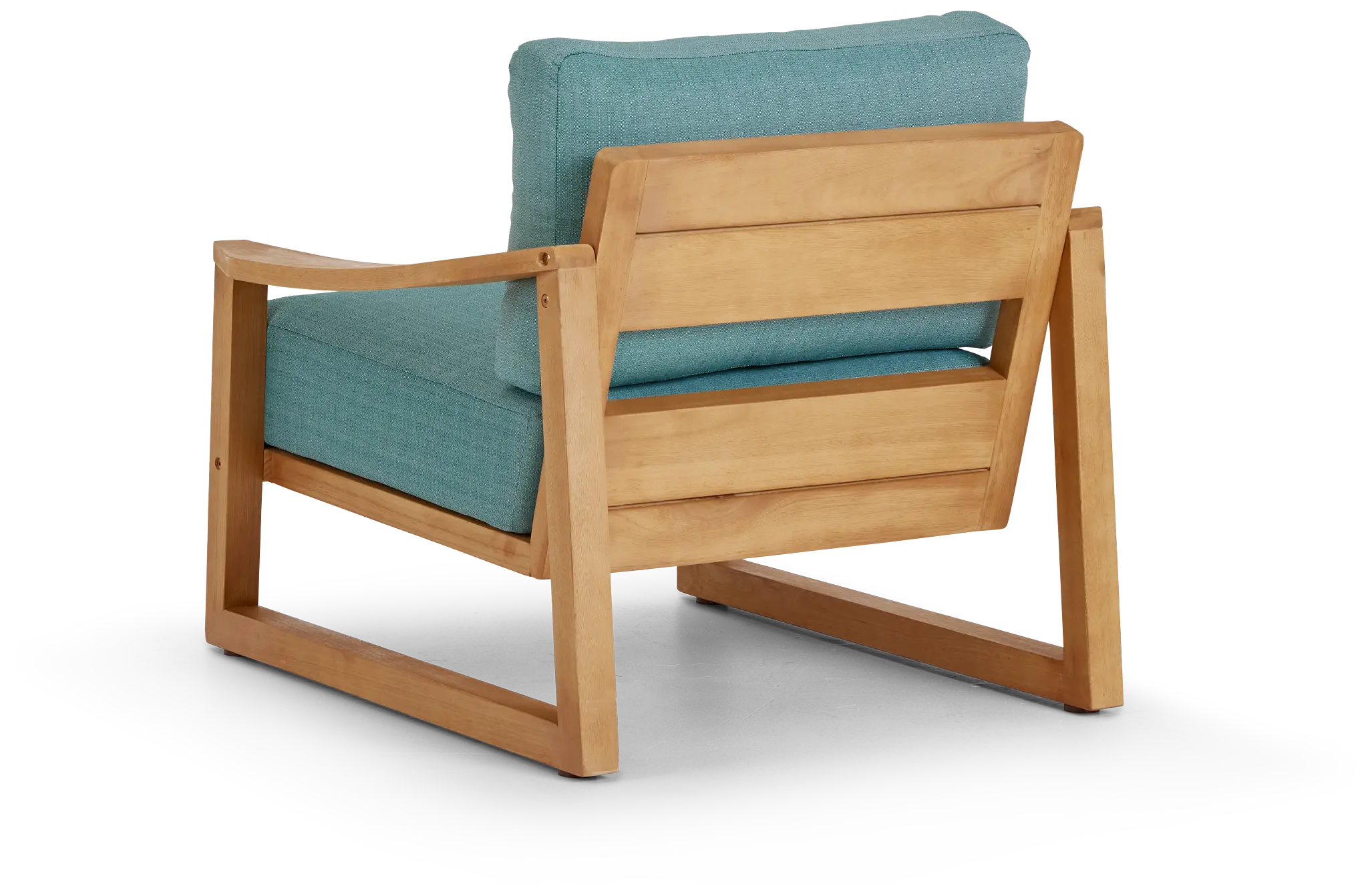 Tobago Light Tone Chair With Teal Cushion Tobago Light Tone Chair With Teal Cushion