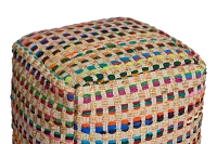 Poppy Multicolored Accent Pouf