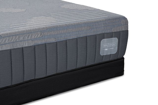 Kevin Charles By Sealy Hybrid Plush Low-profile Mattress Set