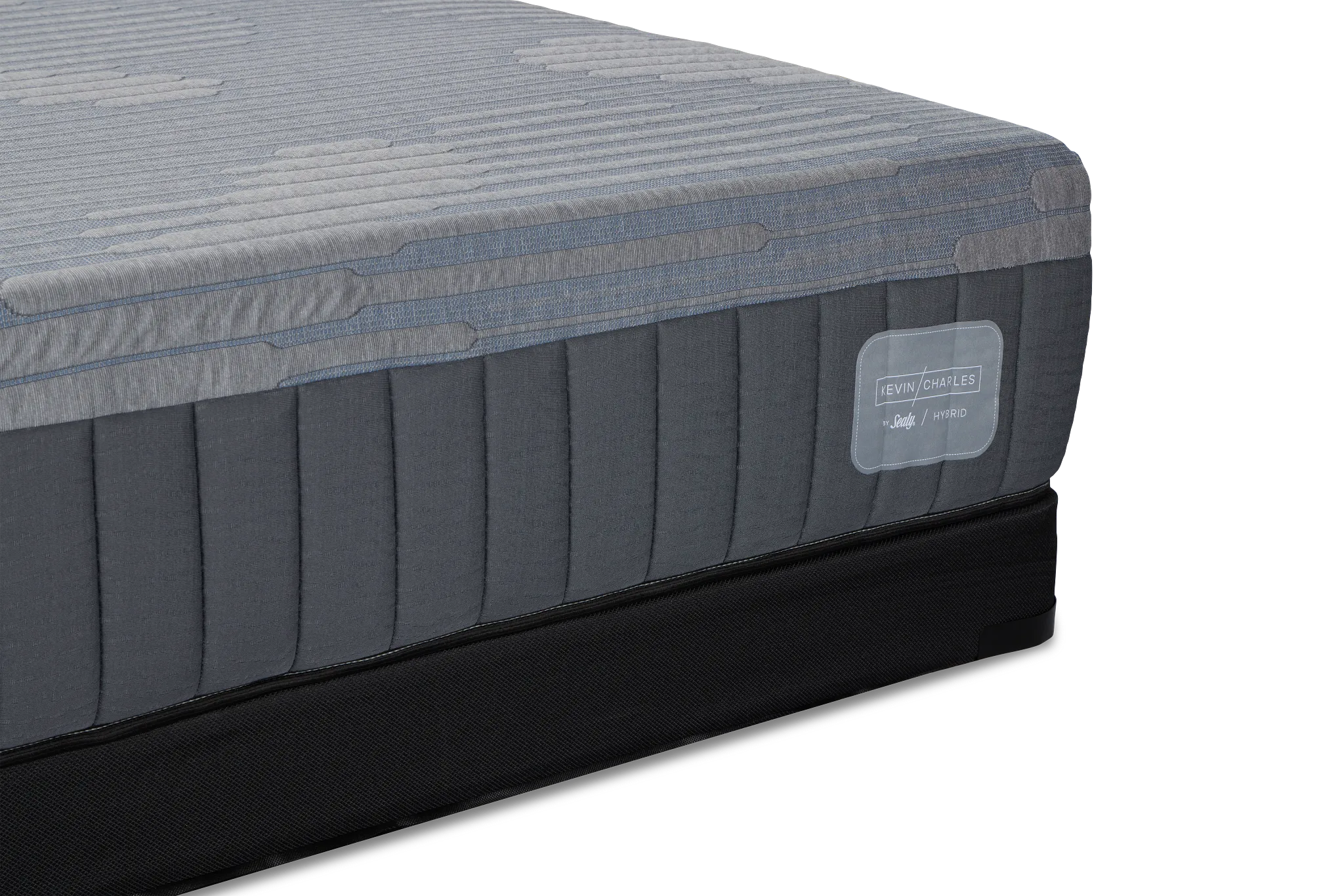 Kevin Charles By Sealy Hybrid Plush Low-profile Mattress Set