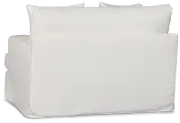 Marren White Fabric Chair