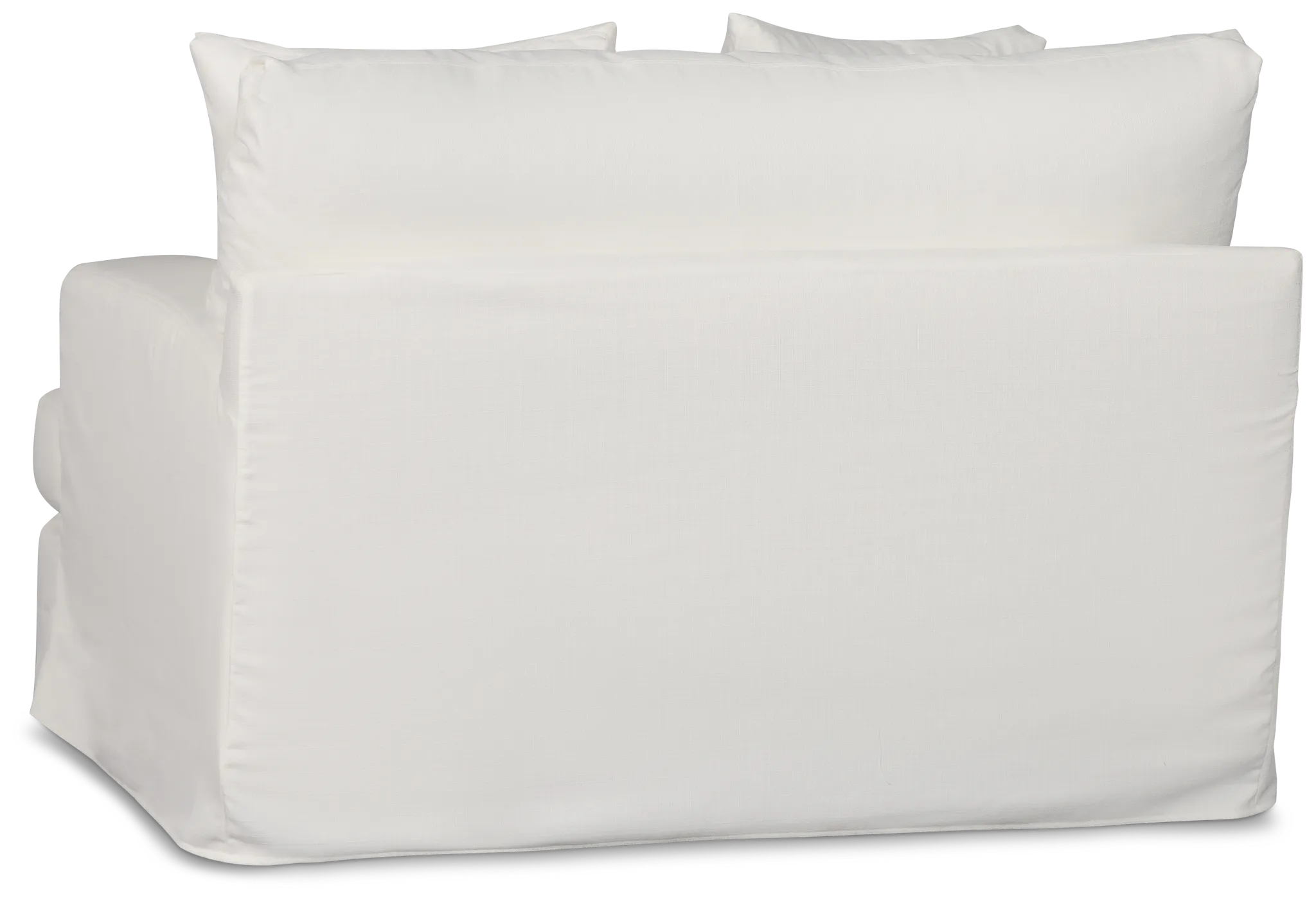 Marren White Fabric Chair