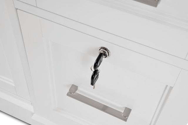 Newport White Door Wall Desk