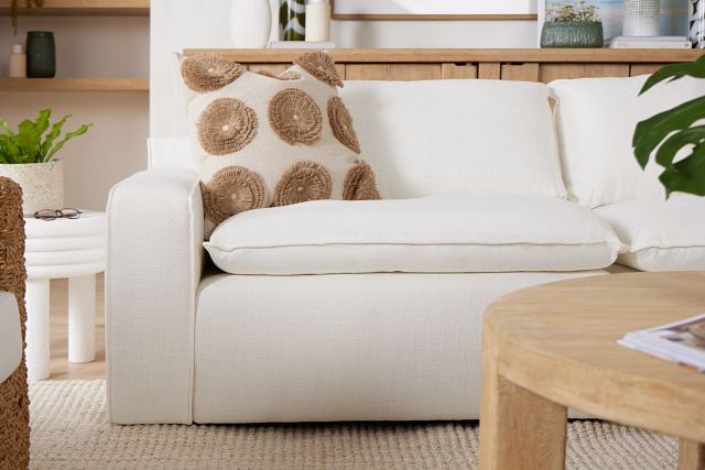 Aurora White Micro Sofa