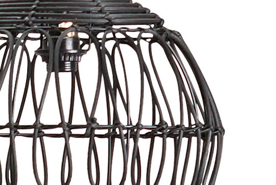 black wicker floor lamp