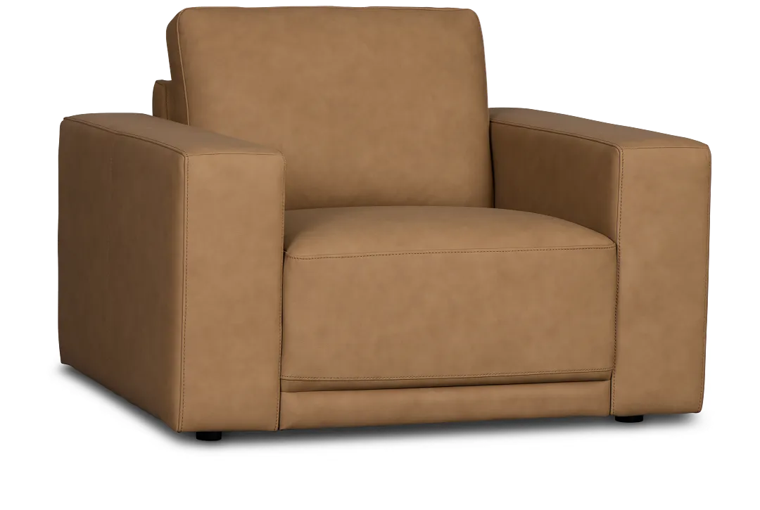 Kellan Light Brown Leather Chair