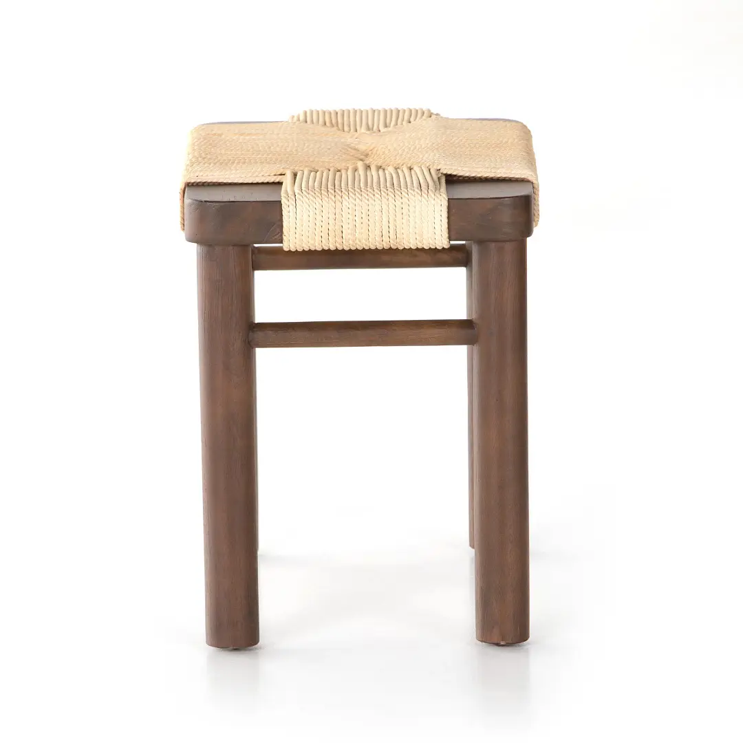 Four Hands Barios Mid Tone Woven Accent Stool Four Hands Barios Mid Tone Woven Accent Stool