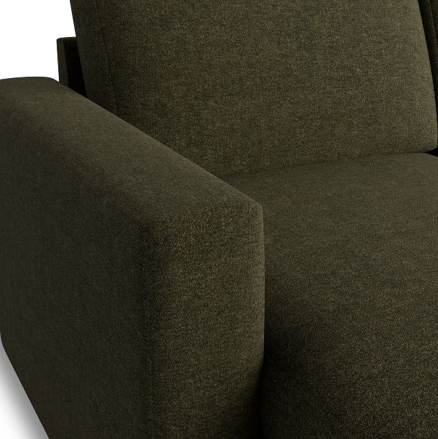 Citymod Green Fabric Small Left Chaise Sectional