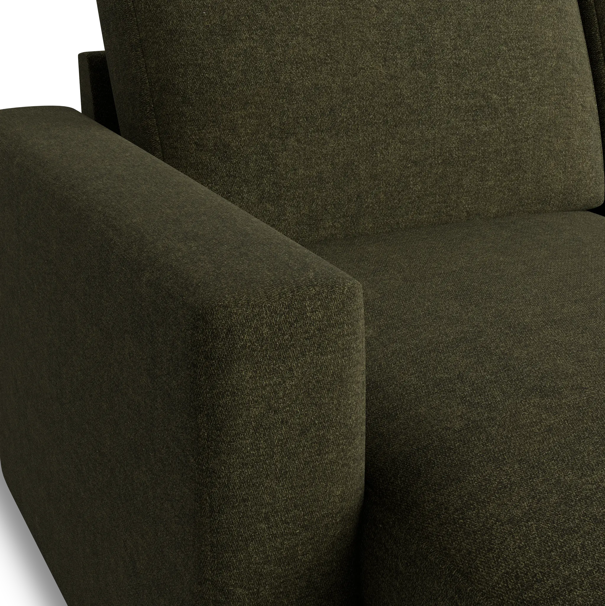 Citymod Green Fabric Small Left Chaise Sectional Citymod Green Fabric Small Left Chaise Sectional