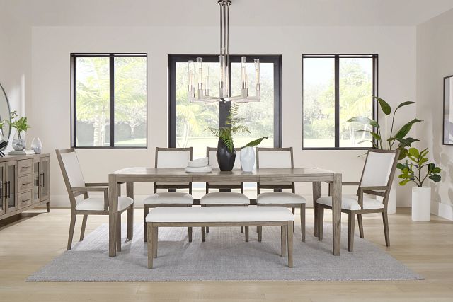 Alden Gray Rectangular Table