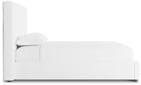 Grayton Suave White 54" Upholstered Platform Bed