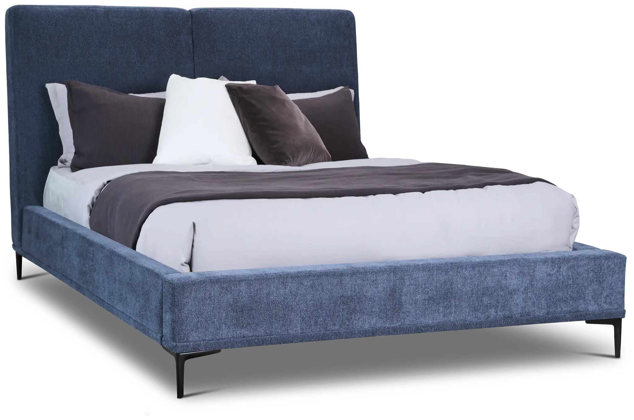 Emit Dark Blue Uph Panel Bed Emit Dark Blue Uph Panel Bed