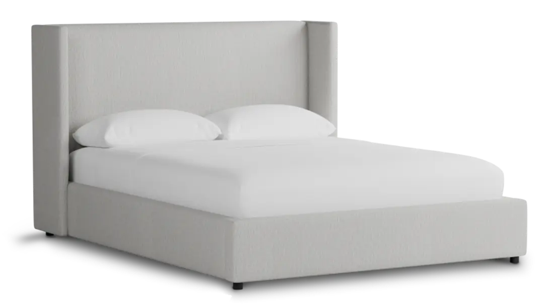 Captiva Delray Pewter 48" Upholstered Shelter Bed Captiva Delray Pewter 48" Upholstered Shelter Bed