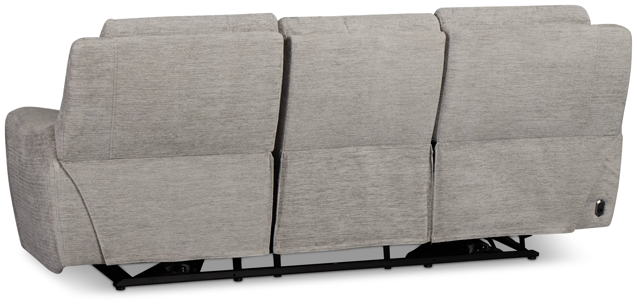 Bennett Gray Fabric Power Reclining Sofa