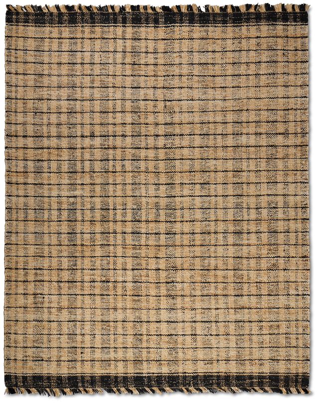 Thanias Black 5x8 Area Rug