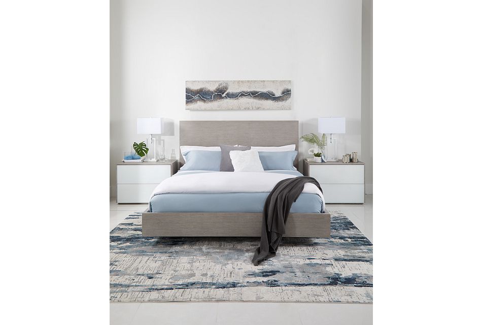 Rio Light Tone Panel Bed