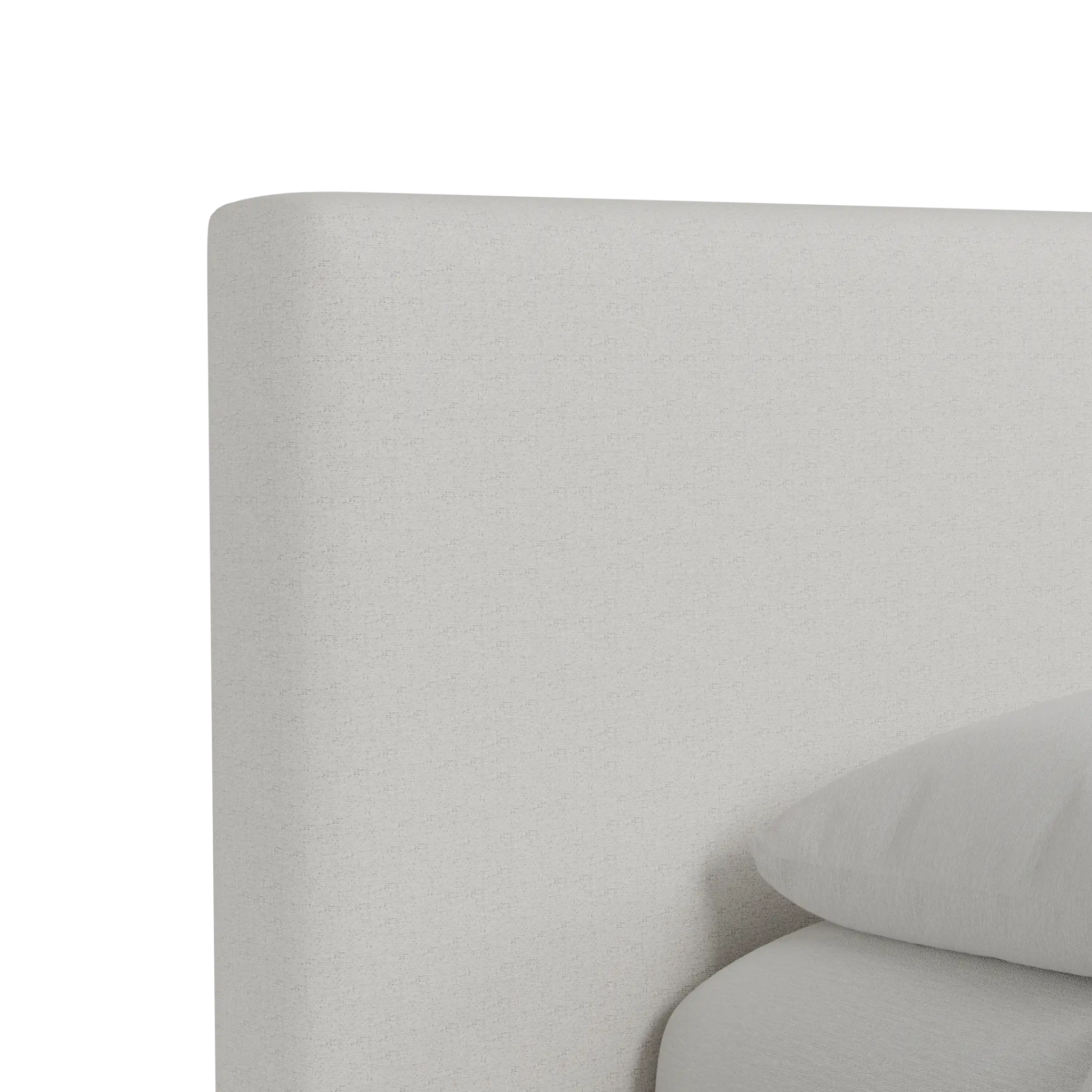 Grayton Natural Beauty Beige 44" Upholstered Platform Bed Grayton Natural Beauty Beige 44" Upholstered Platform Bed