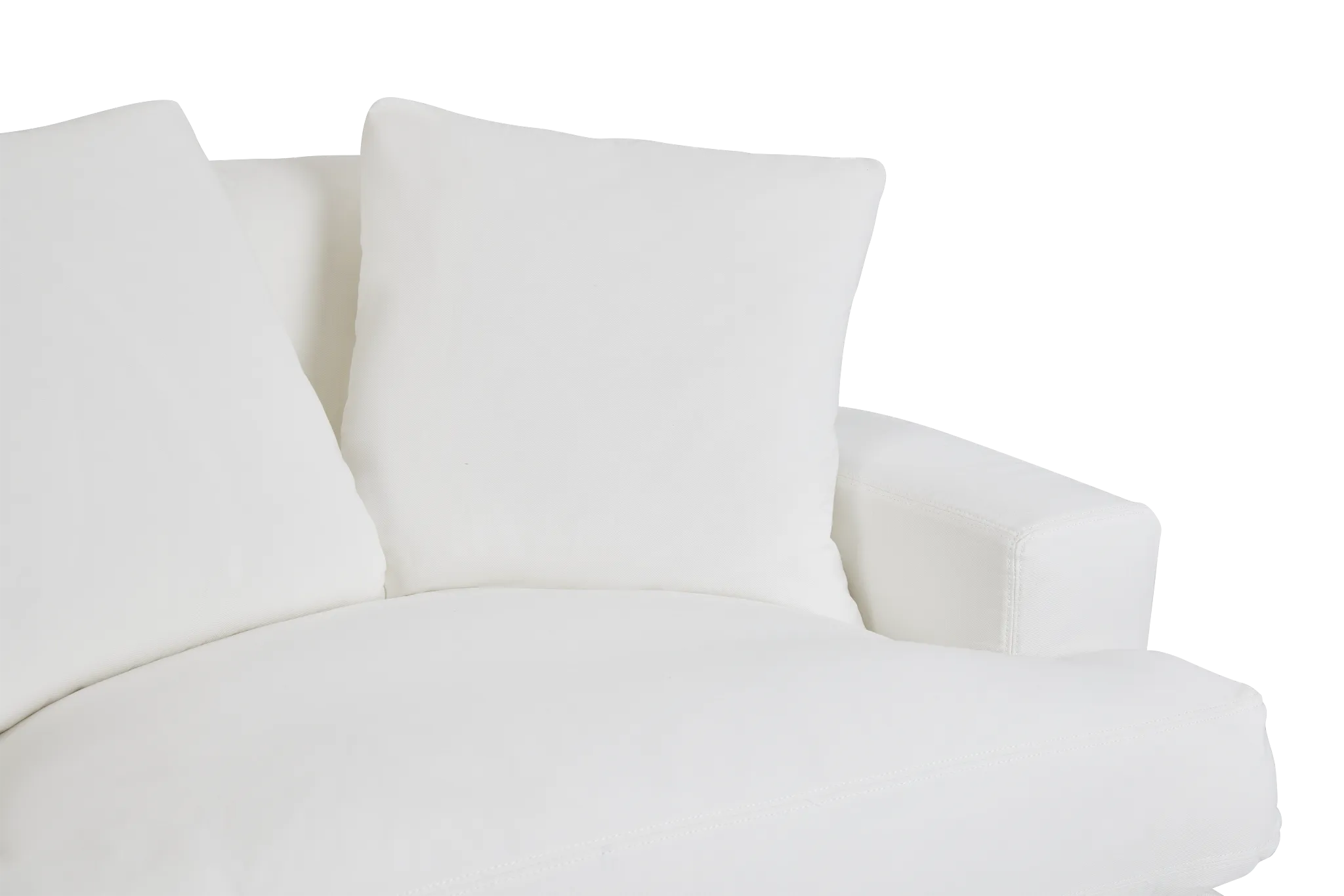 Delilah White Fabric Chair