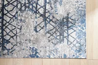 Venice Dark Blue 8x10 Area Rug