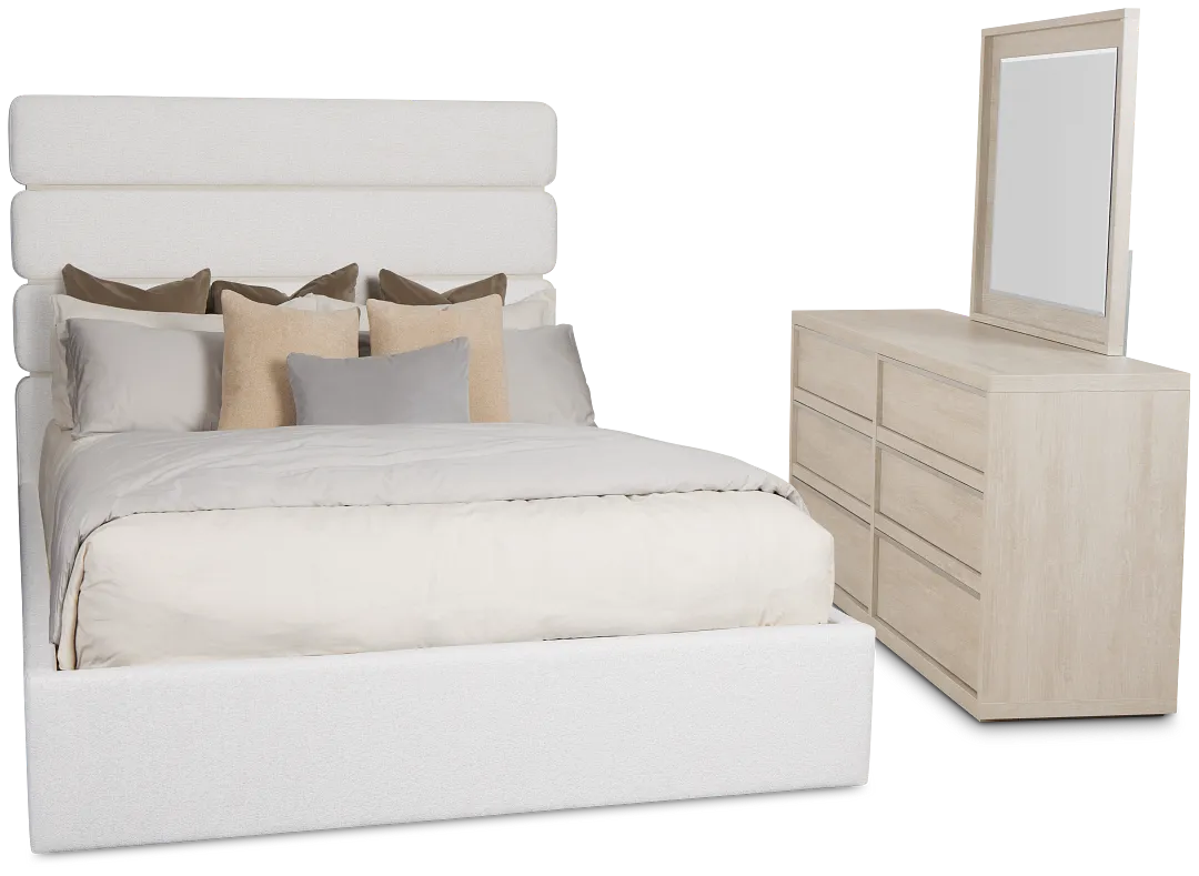 Capraia Light Beige Uph Panel Bedroom