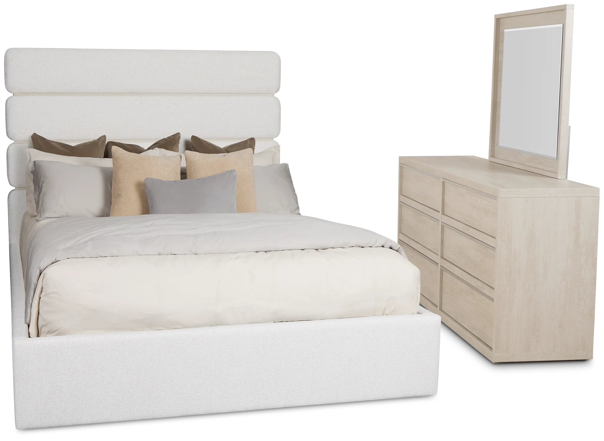 Capraia Light Beige Uph Panel Bedroom