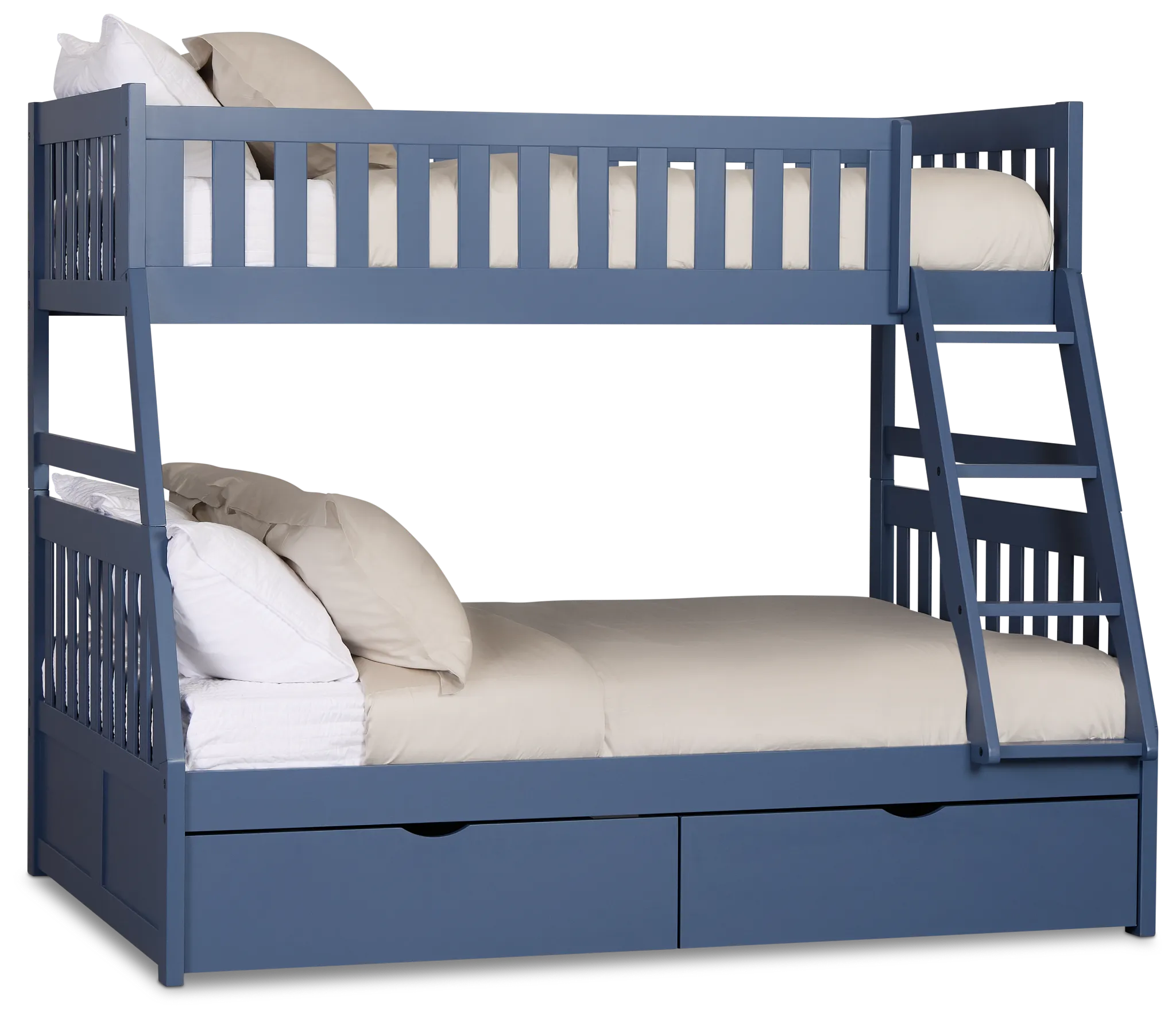 Charleston Dark Blue Storage Bunk Bed