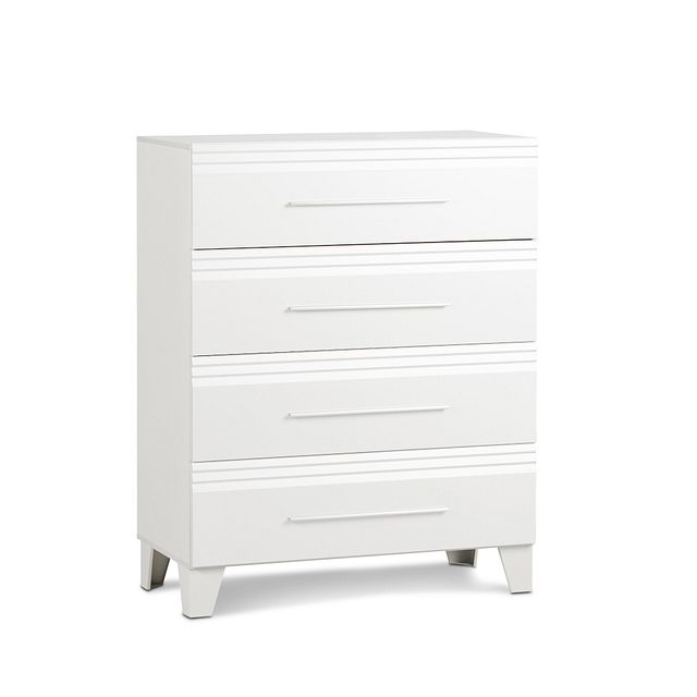 Midtown White 4drawer Chest (0)