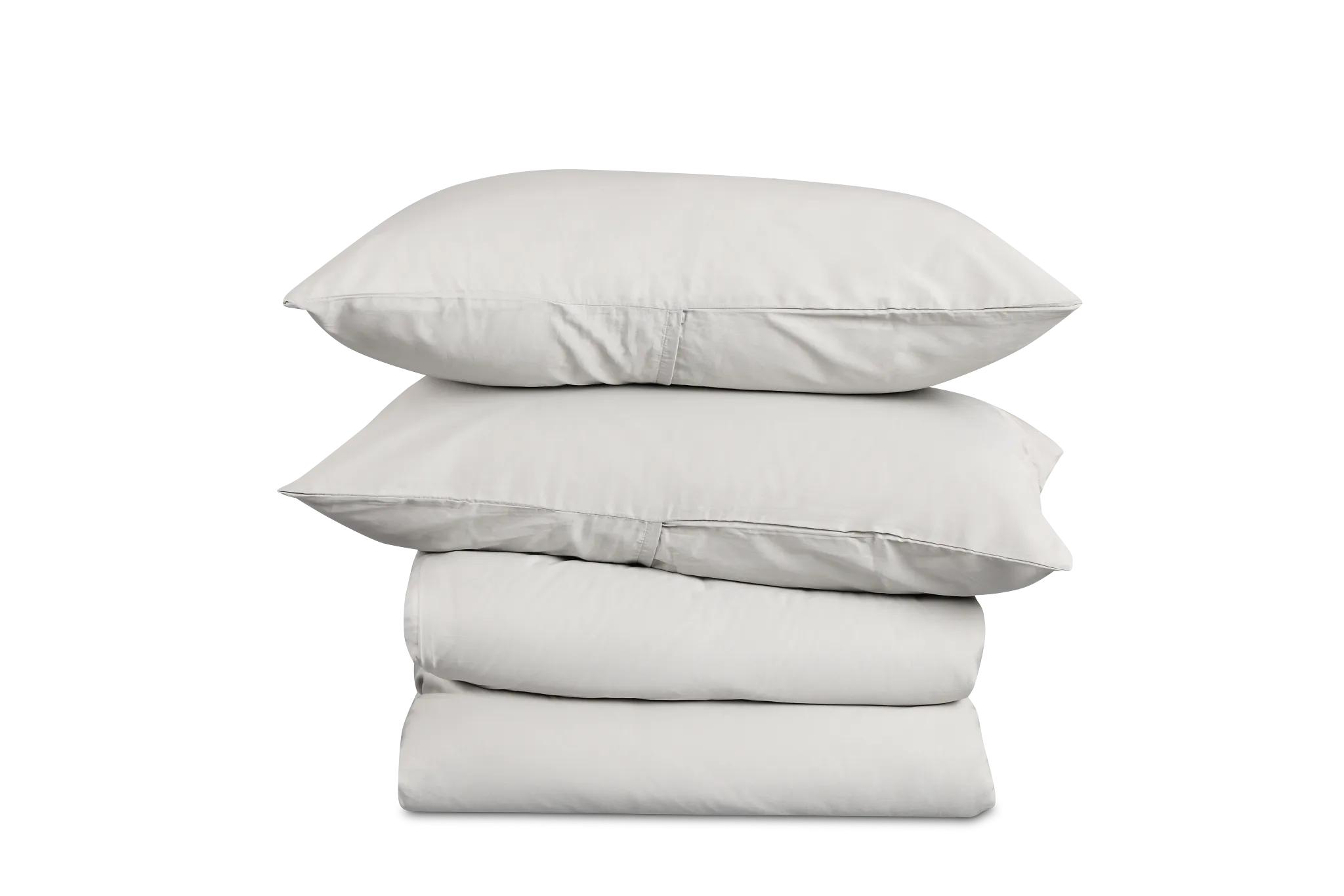 Rest & Renew Cotton Sateen Gray 300 Thread Duvet Set