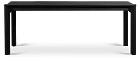 Santorini Black 79" Rectangular Table
