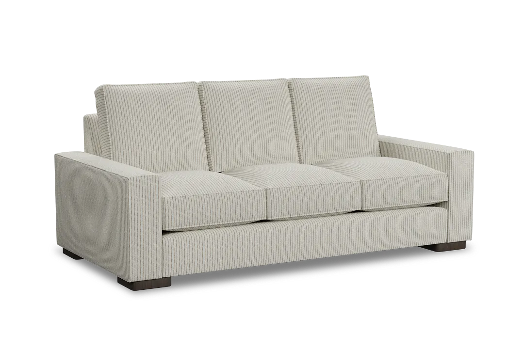 Edgewater Lucy Light Beige 84" Sofa W/ 3 Cushions