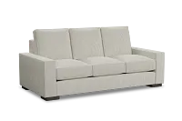 Edgewater Lucy Light Beige 84" Sofa W/ 3 Cushions