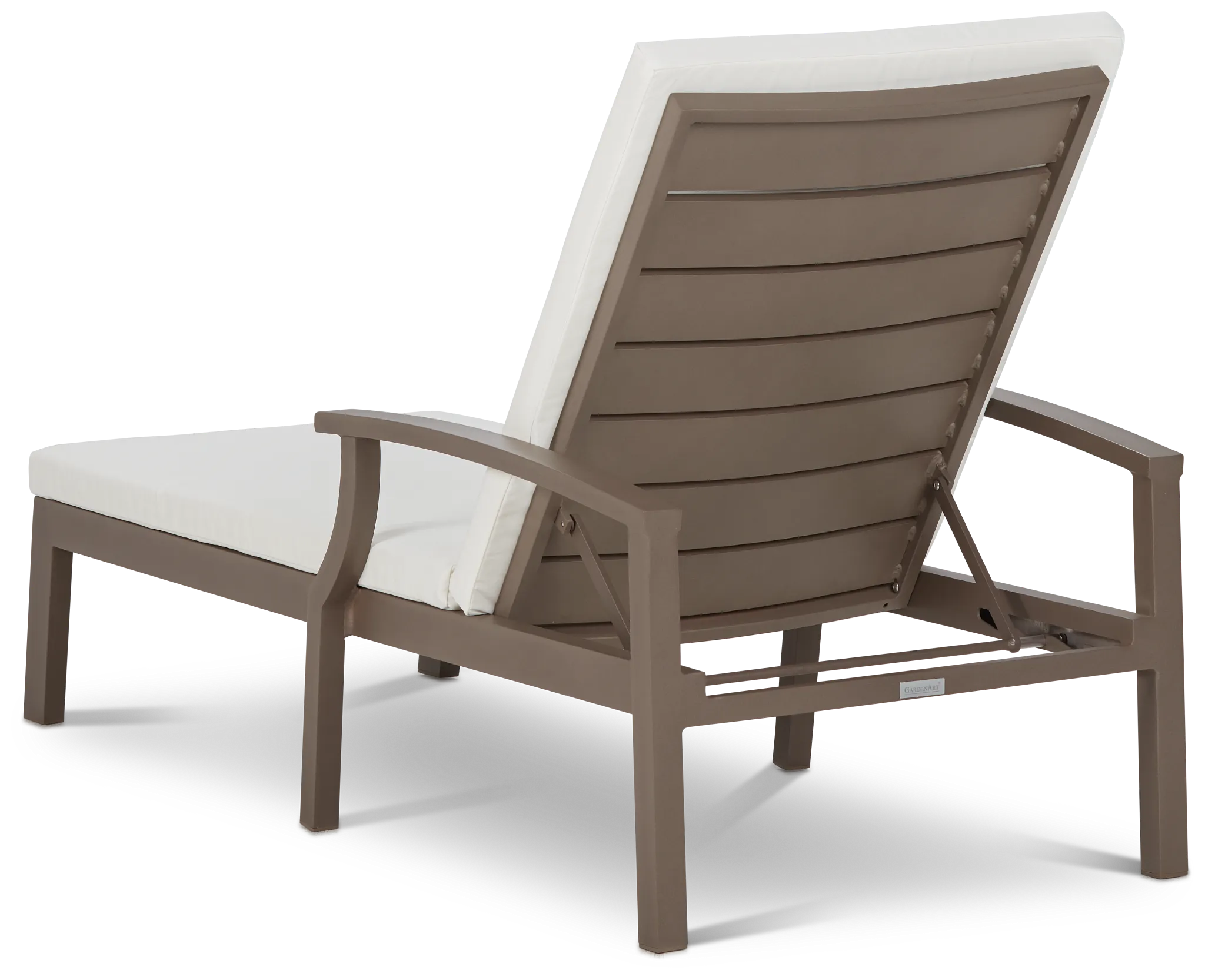 Raleigh White Aluminum Cushioned Chaise