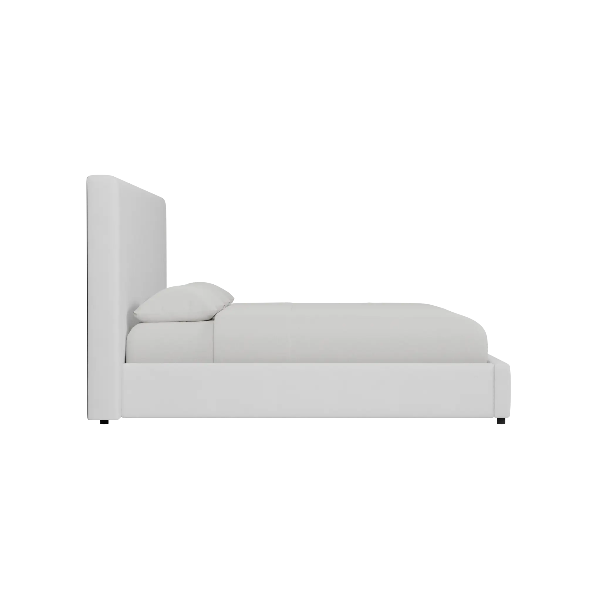 Grayton Suave White 54" Upholstered Platform Bed Grayton Suave White 54" Upholstered Platform Bed