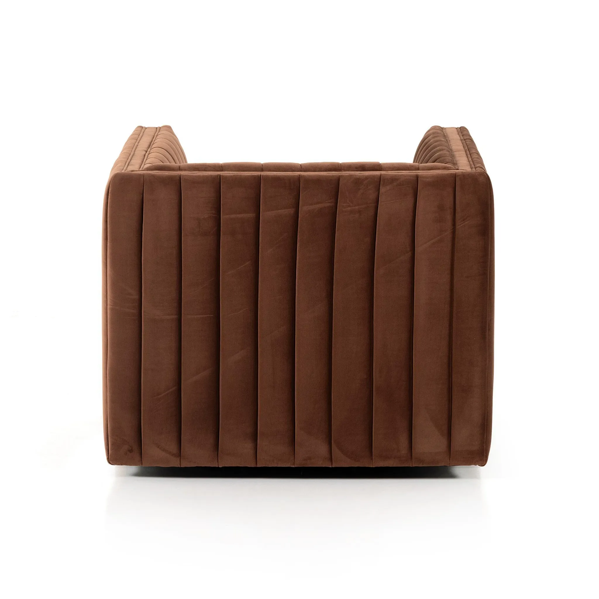 Four Hands Sarah Brown Velvet Swivel Accent Chair